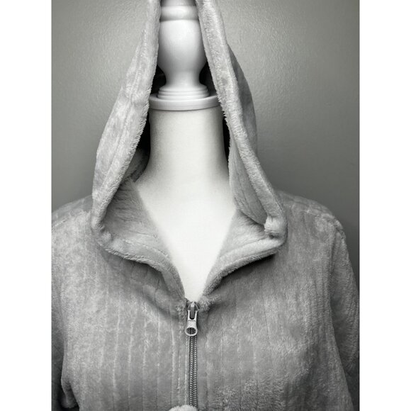 Life Rocks XL Gray Hooded Zip-Up Jacket With Headband Accessory - Picture 10 of 15